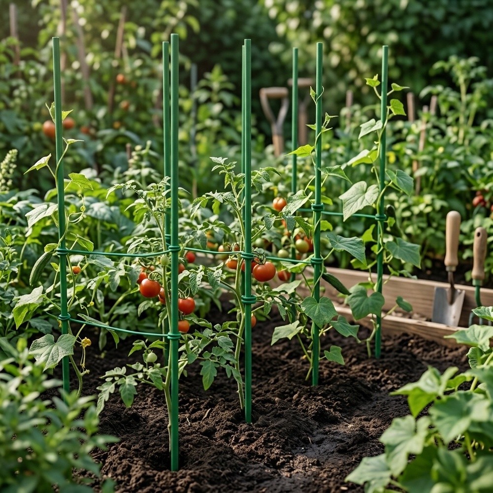Plant Support Stake - 17 inç Ayarlanabilir Bahçe Desteği, Ağır