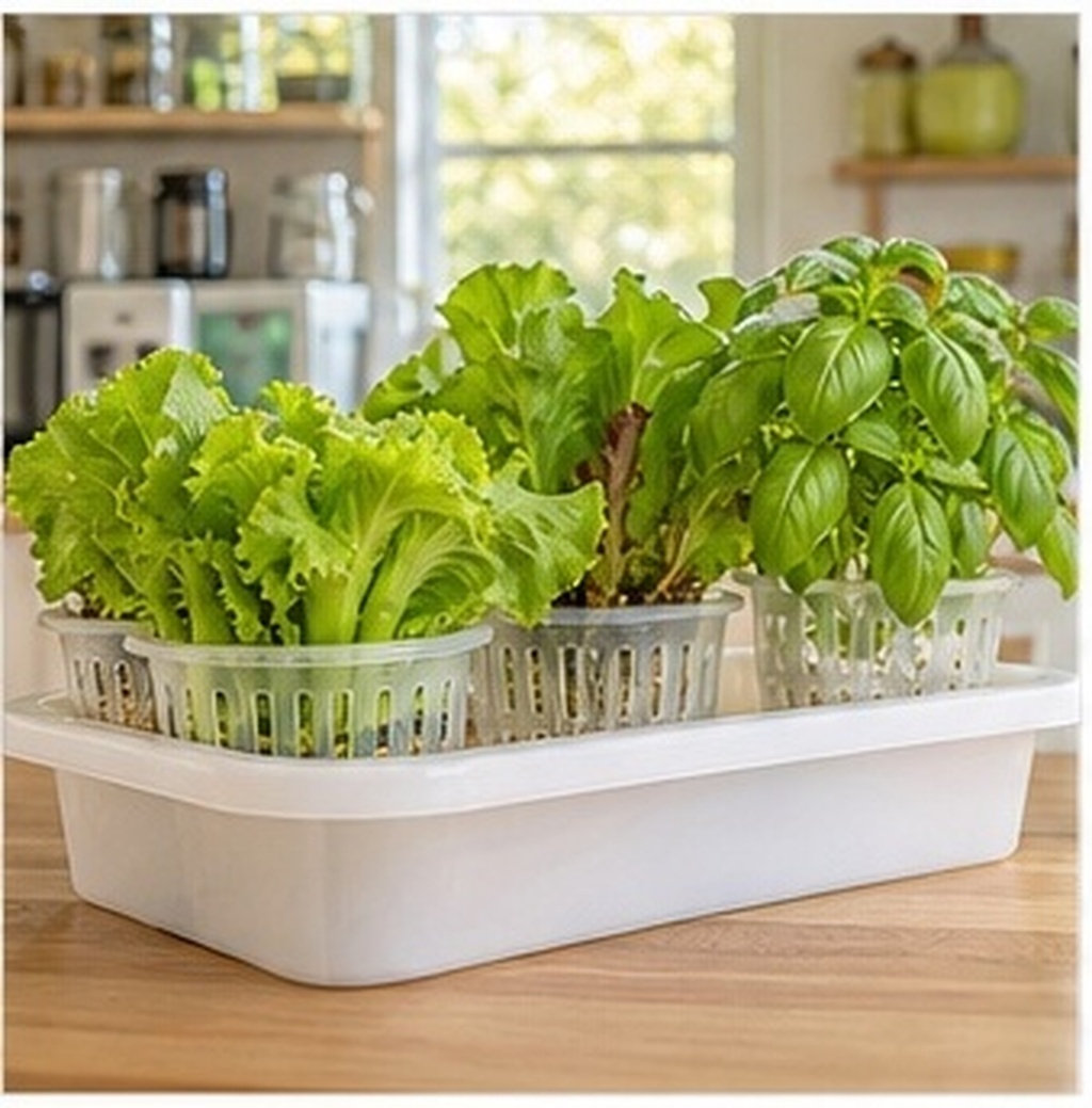 Indoor Plants - 4 Adet Hidroponik Sebze Yetiştirme İçin