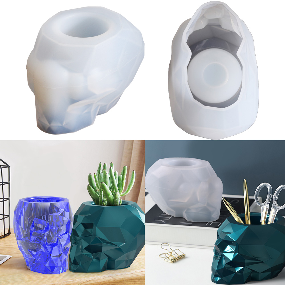 Succulent Set - DIY kristal epoksi reçine kalıp altı