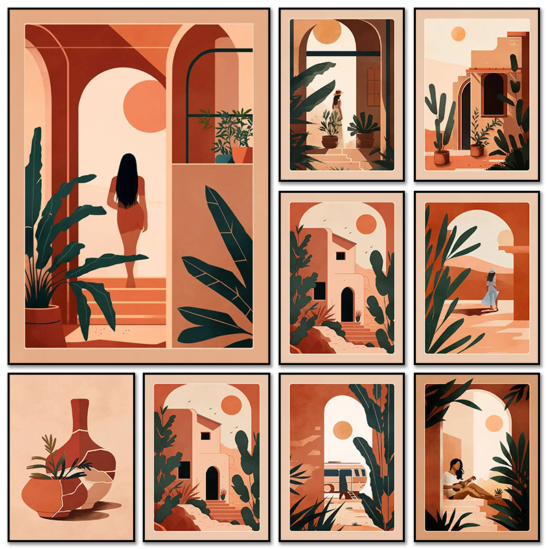 Modern Boho Terakota Fas Terak - Terracotta Pot incelemesi ve fiyatı