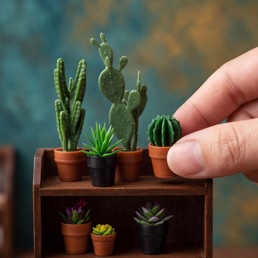 8 Adet Minyatür Plastik Saksıl - Succulent Set incelemesi ve fiyatı