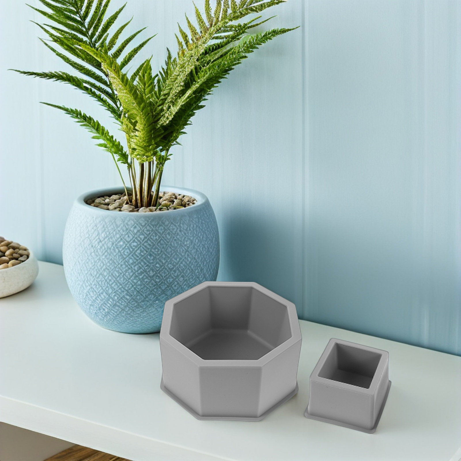 2 Adet Silikon Beton Saksı Kal - Succulent Set incelemesi ve fiyatı