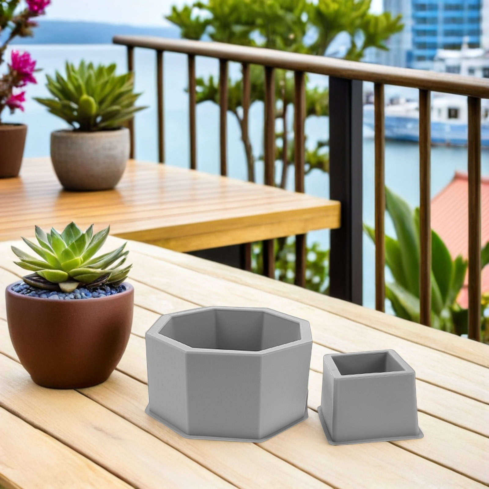 2 Adet Silikon Beton Saksı Kal - Succulent Set incelemesi ve fiyatı